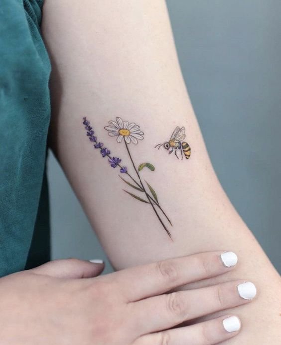 Значение тату цветы (80+ фото)