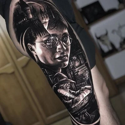 Тату Гарри Поттер — Значение, Эскизы и Идеи | VeAn Tattoo