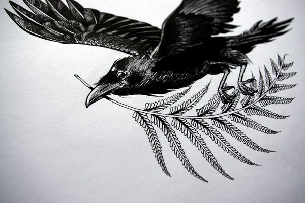 Вдохновленные Викингами: 34 татуировки скандинавского ворона
