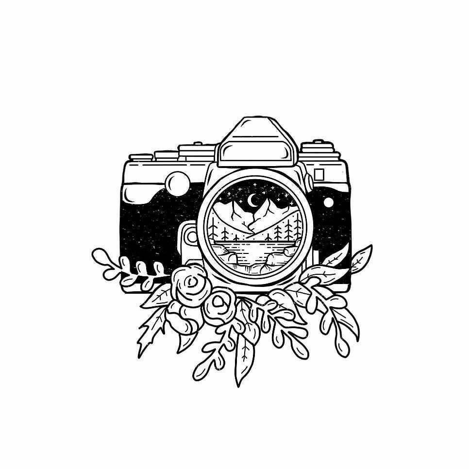 тату эскизы "Фотоаппарат" - VeAn Tattoo