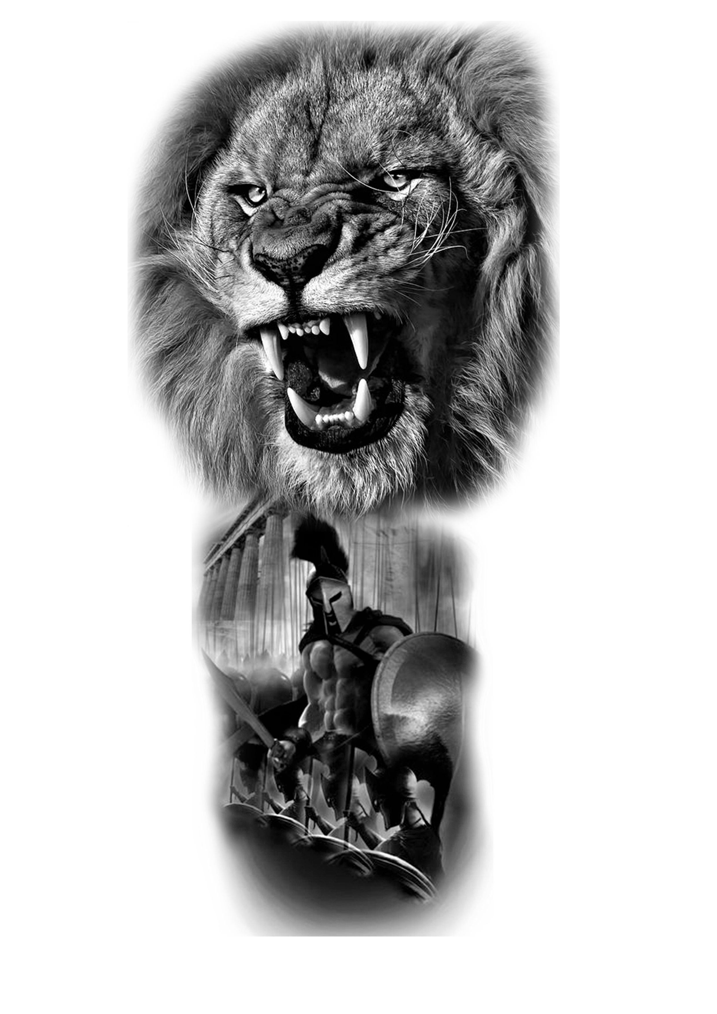 История татуировки льва на левой руке