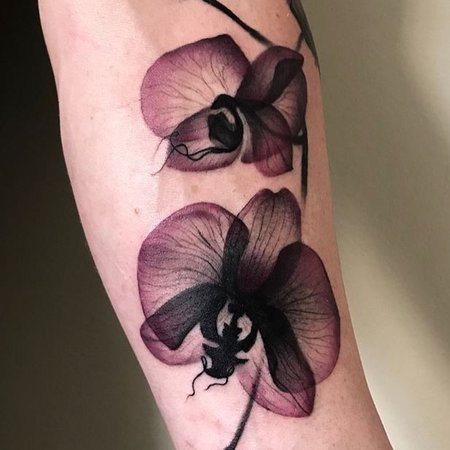 Татуировка Орхидеи | Фото и Эскизы | Значения