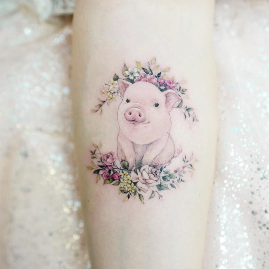 Тату эскизы "Свинья" - VeAn Tattoo