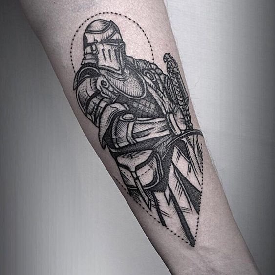 Значение татуировки рыцарь