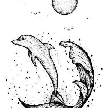 Тату (татуировки) Дельфины: значение и эскизы для девушек и мужчин