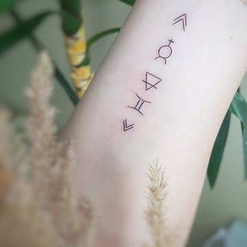 Идея тату для мамочки - даты рождения детей и первые буквы их имен 😍 Tattoo idea | Instagram