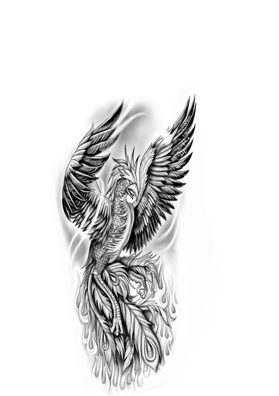 Значение татуировки феникс для мужчин