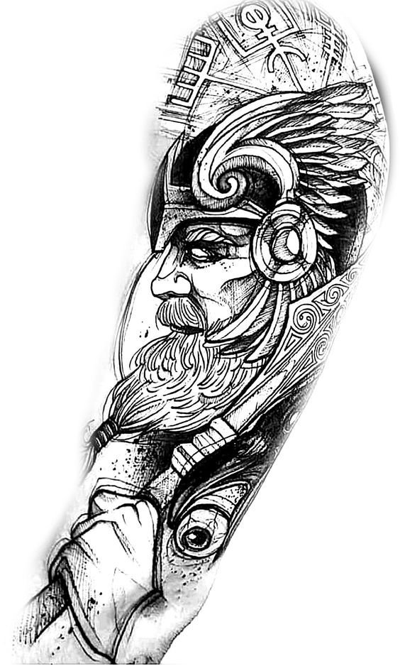 Символика славянских татуировок для мужчин на плече