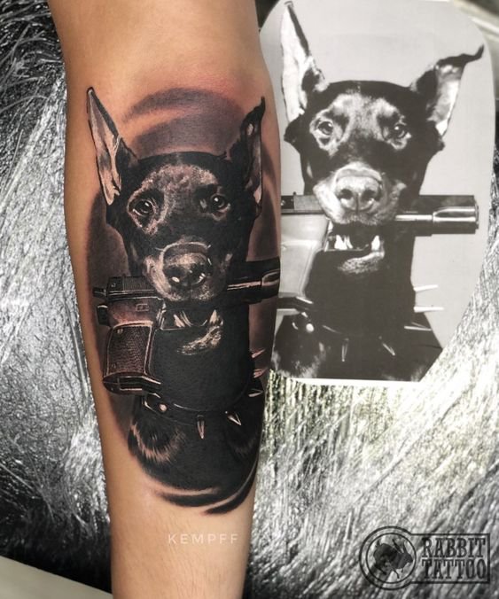 Татуировка собака - значение, эскизы тату и фото