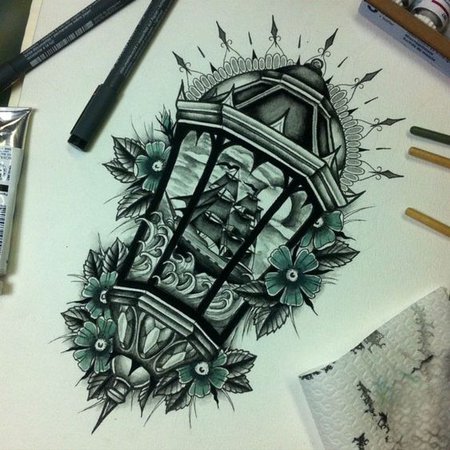 Тату ескізи "Лампа" - VeAn Tattoo