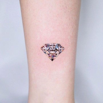 Значение тату бриллиант, алмаз, диамант (50+ фото)