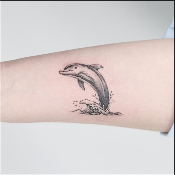 Татуировка дельфин - значение, фото - Тату студия Барака