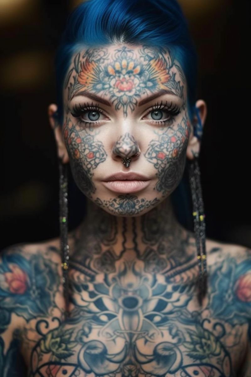 Татуировки на лице: Преимущества. Популярные варианты. | VeAn Tattoo