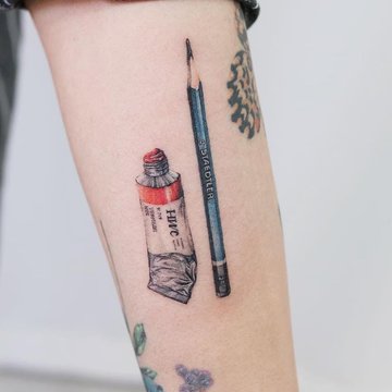 Татуировки карандашом (60+ фото)