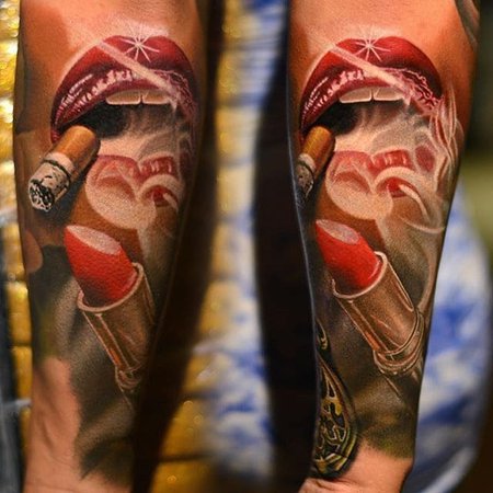 тату эскизы "Помада" - VeAn Tattoo