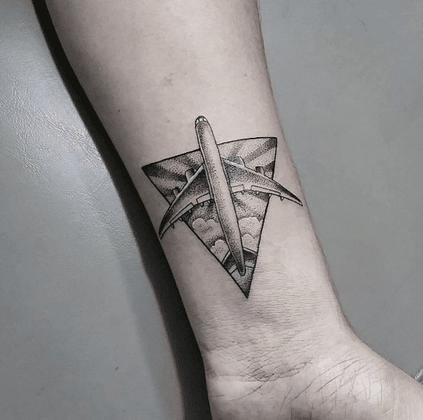 Тату эскизы "Самолет" - VeAn Tattoo