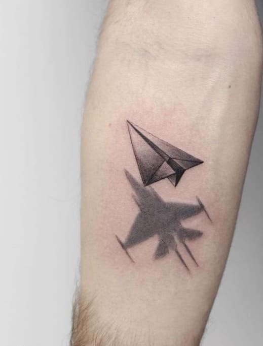 Тату эскизы "Самолет" - VeAn Tattoo