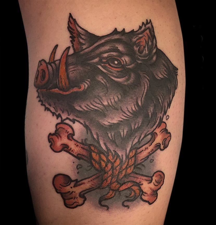 Тату эскизы "Свинья" - VeAn Tattoo