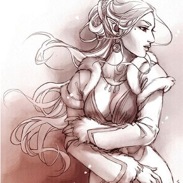 Тату-эскизы "эльф"