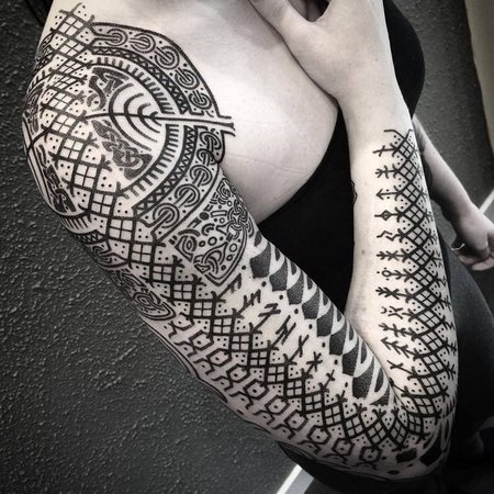 💥ЭТНИКА⠀ Широко распространенное в тату культуре общее обозначение плем | Instagram