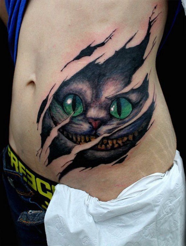 тату эскизы Чеширский кот - VeAn Tattoo