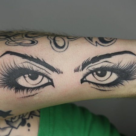 Татуировки глаз: значение и 155 фото и эскизов