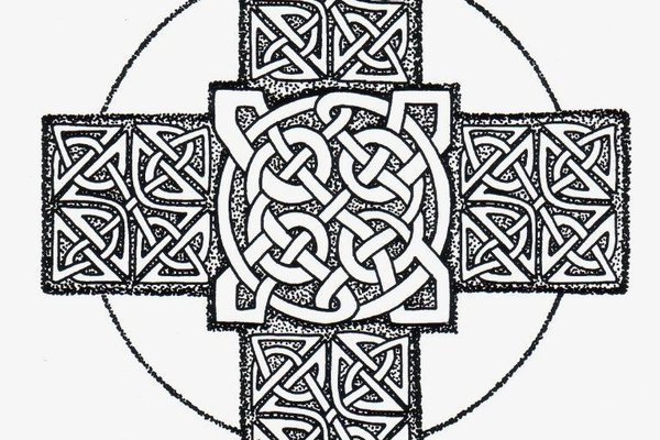 эскиз кельтского креста