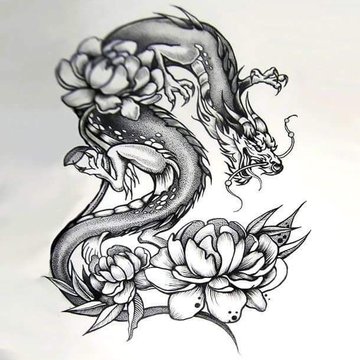 Татуировки дракона на спине (79 фото)
