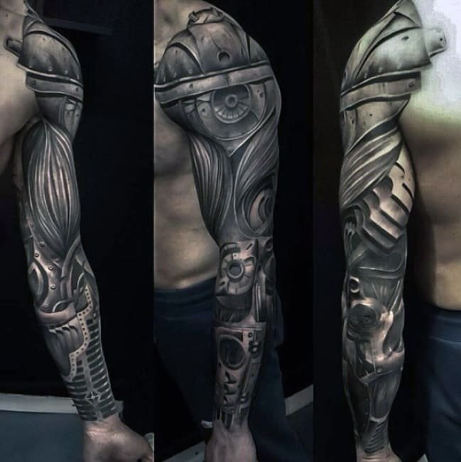 Отличительные черты татуировки в стиле механика