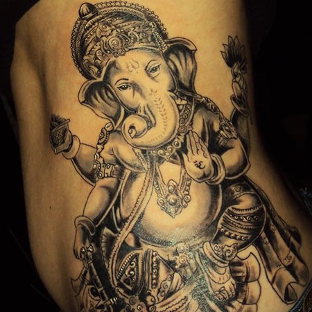 Тату Ганеша: фото, эскизы и значение татуировки для девушек и мужчин.