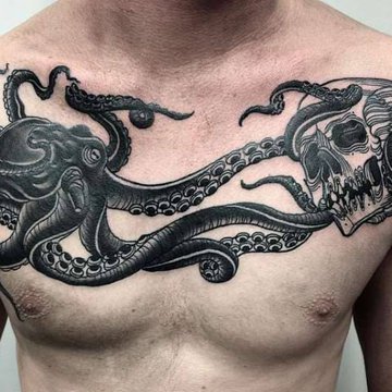 Тату эскизы осьминога