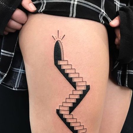 Татуировка лестница