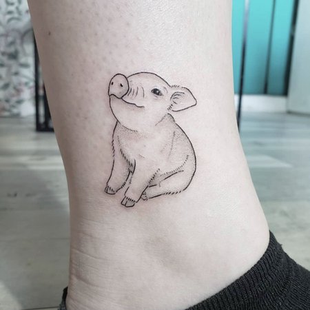 Тату эскизы "Свинья" - VeAn Tattoo