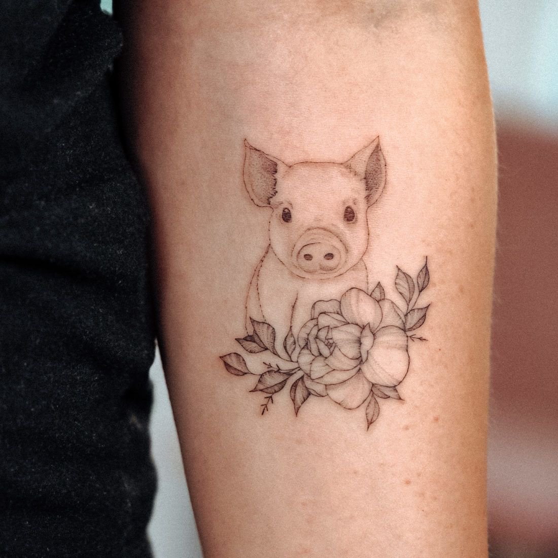 Фото по запросу Дизайн татуировки свиньи