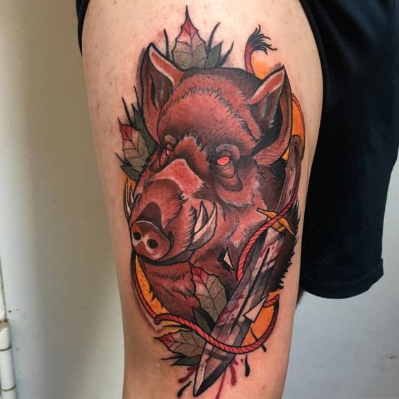 Тату эскизы "Свинья" - VeAn Tattoo