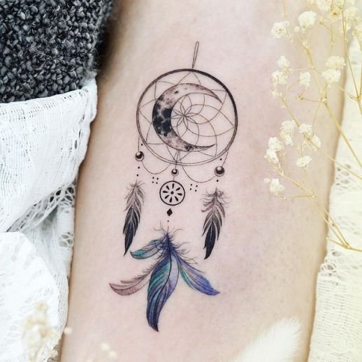 Татуировка ловец снов: значение, фото, эскизы - Татуировки и их значение от А до Я