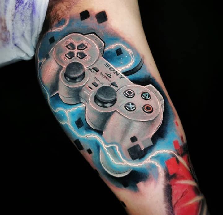 Controller | Playstation tattoo, Mini drawings, Gamer tattoos