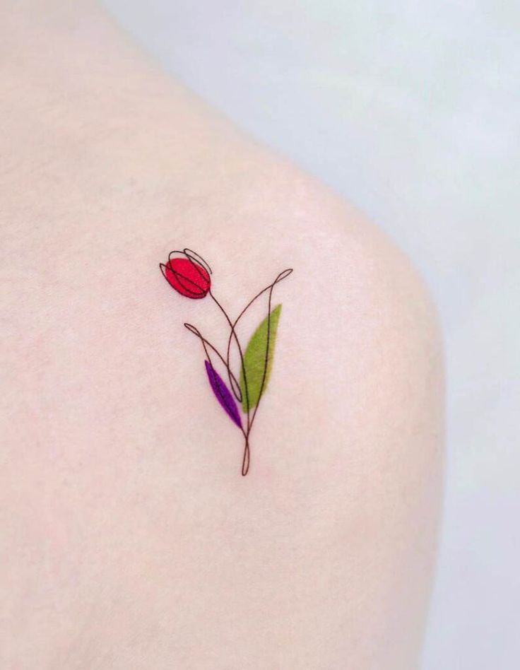 Татуировки тюльпана