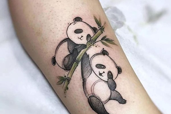 панда эскиз для тату
