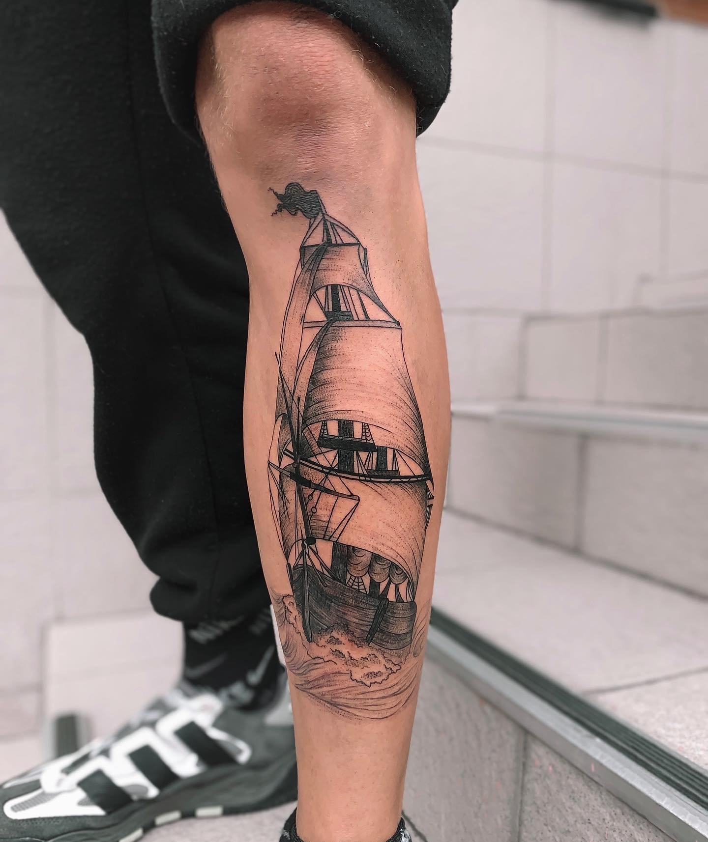 Эскизы, ФОТО тату для парней на всю ногу - VeAn Tattoo