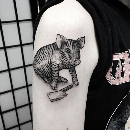 Тату ескізи "Свиня" - VeAn Tattoo