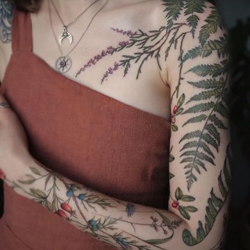Татуировка рукав для девушек (70 фото)