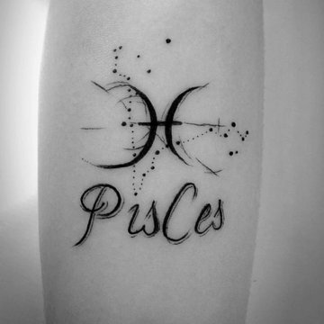 Татуировки знаков зодиака на шее
