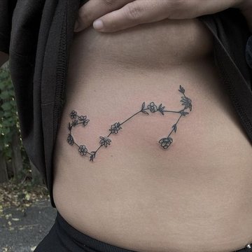 Татуировка на тело знак зодиака 