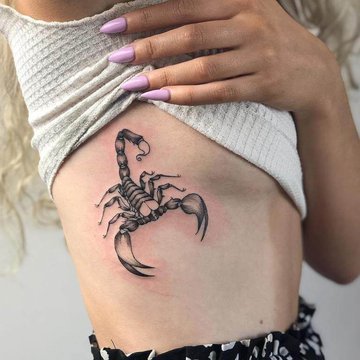 Тату эскизы "скорпион"