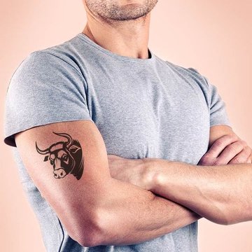 Тату телец (5 фото) - значение татуировки, эскизы 