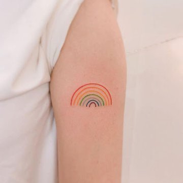 Значение татуировок: радуга
