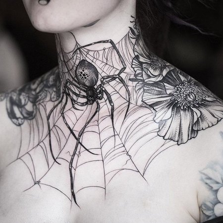 Татуировки с паутиной